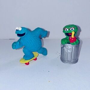 Vintage Sesame Street Oscar the Grouch and Cookie Monster